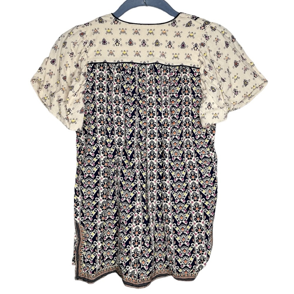 Anthropologie Pepin Printed Luca Blouse women’s size xs made in India bohemian - Picture 3 of 8